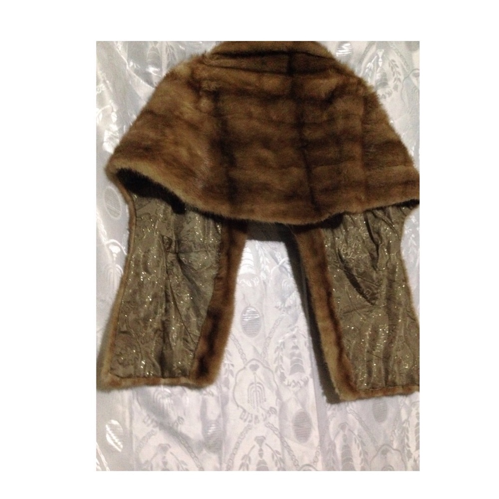Mink fur wrap